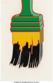 36022: Lucas Samaras (1936-2024) Brush, 1968 Silkscreen