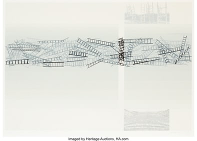 36031: Yuri Avvakumov (b. 1957) Stair Ladder Barricade,