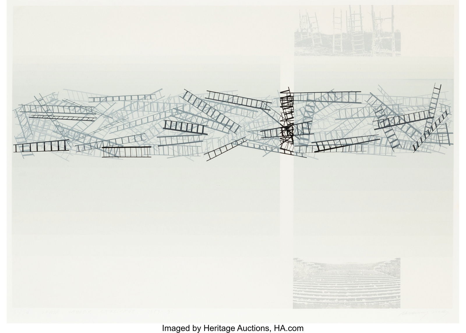 Yuri Avvakumov (b. 1957) Stair Ladder Barricade, (1 of 3)