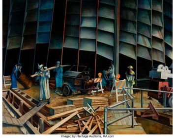 36040: Henryk Fantazos (b. 1944) Women in Labor, 1986 O