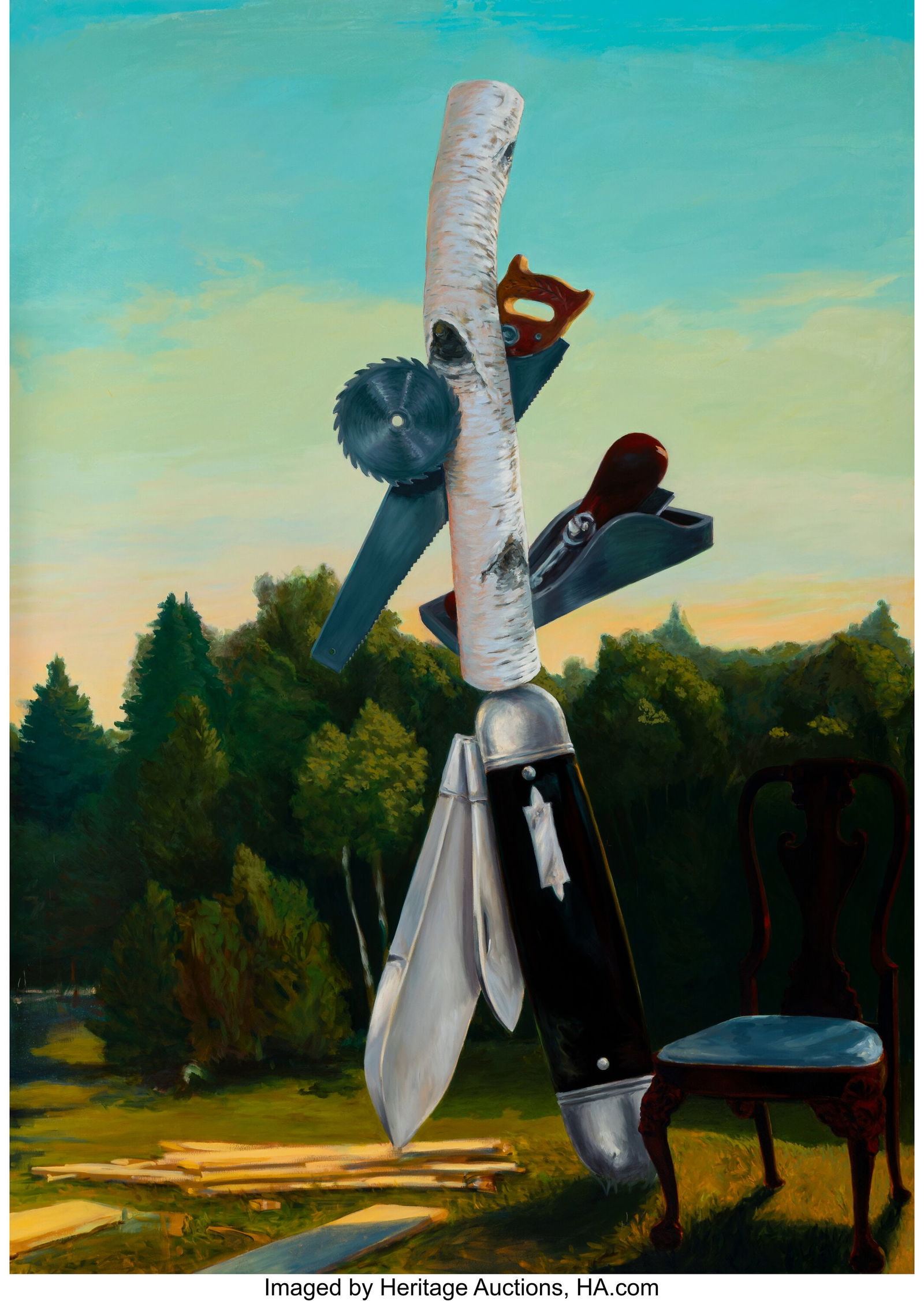 Greg Drasler (b. 1952) Jack, 1987 Oil on canvas: Greg Drasler (b. 1952) Jack, 1987 Oil on canvas 70 x 50 inches (177.8 x 127 cm) Signed, dated, and titled on the reverse: Greg Drasler 1987 &s