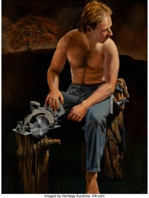 36049: Carlos Raul Perez (b. 1953) The Carpenter, 1988