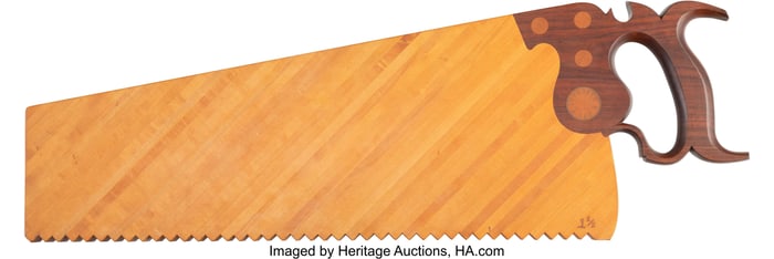 36067: Lee Schuette (b. 1951) Cross-Cut Saw, 1982 Wood