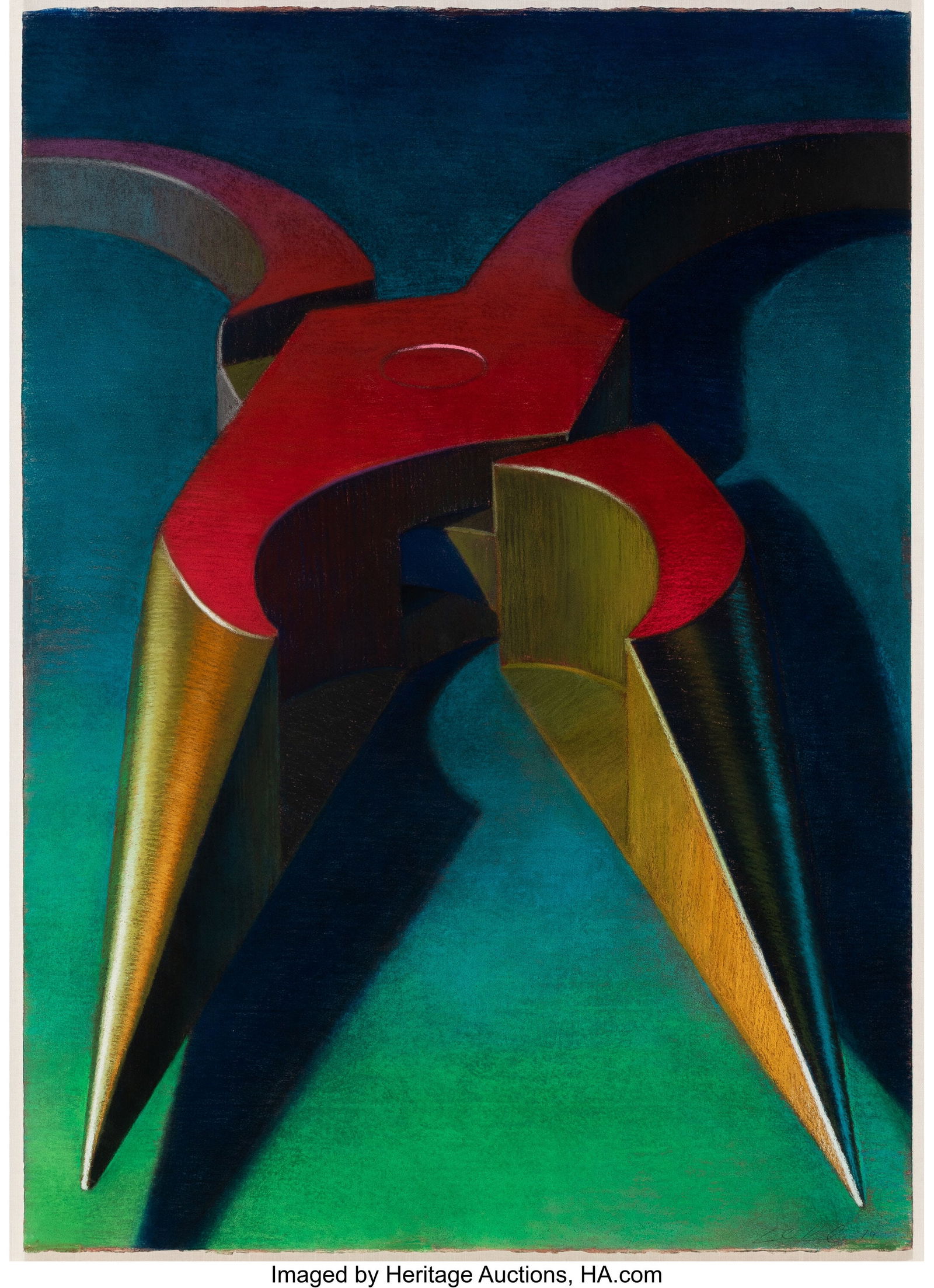 Leonard J. Koscianski (b. 1952) Needlenose Plier: Leonard J. Koscianski (b. 1952) Needlenose Pliers, 1979 Pastel on paper 41-1/4 x 29-1/2 inches (104.8 x 74.9 cm) (sheet) Signed