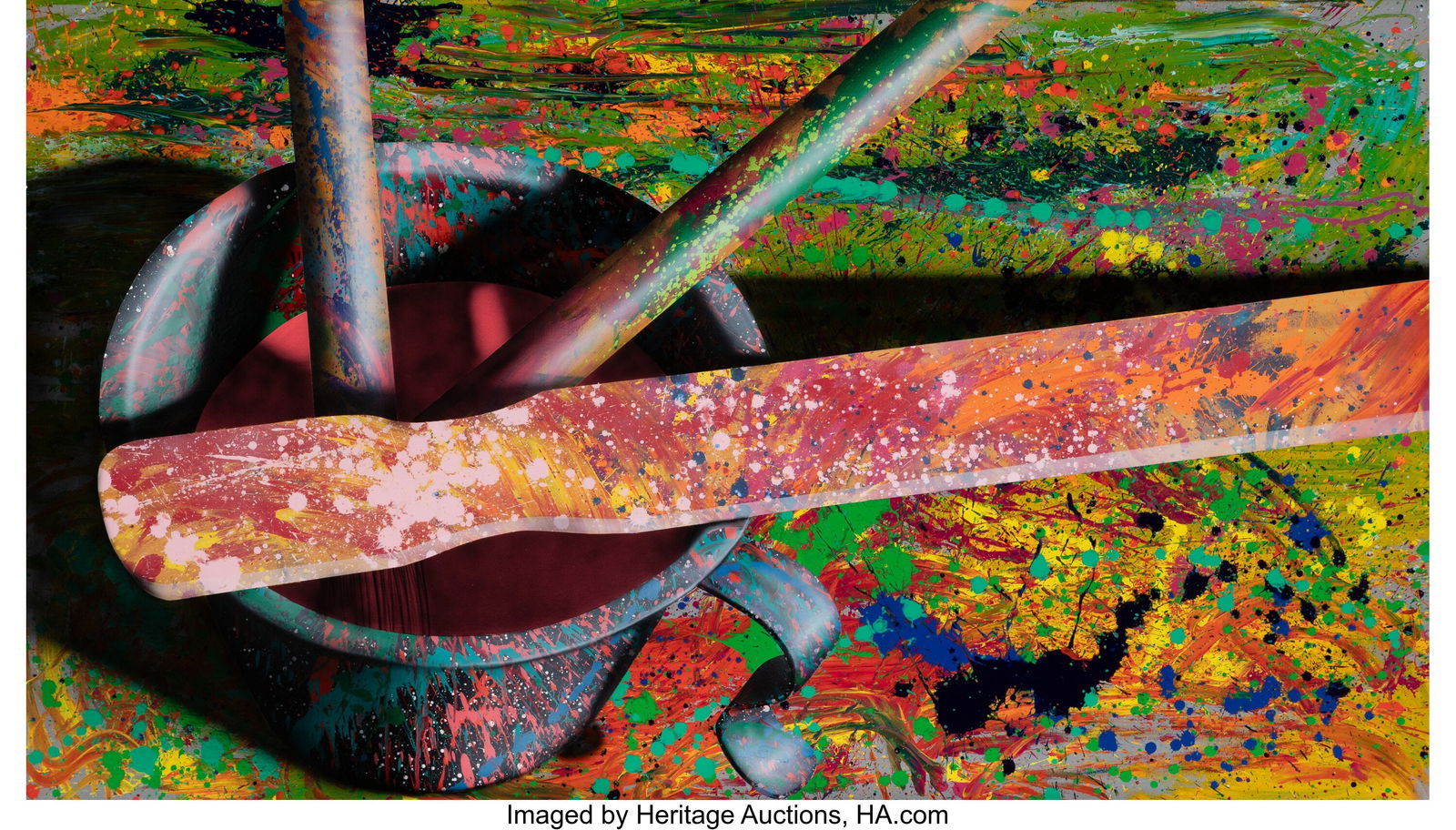 Oscar Lakeman (b. 1949) Containers #222, 1987 Ac: Oscar Lakeman (b. 1949) Containers #222, 1987 Acrylic on canvas 41 x 72 inches (104.1 x 182.9 cm) Signed, dated, and titled on the revers