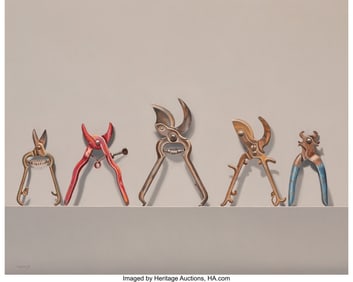 36087: Manuel Hughes (b. 1938) Work Dance I, 1988 Oil o