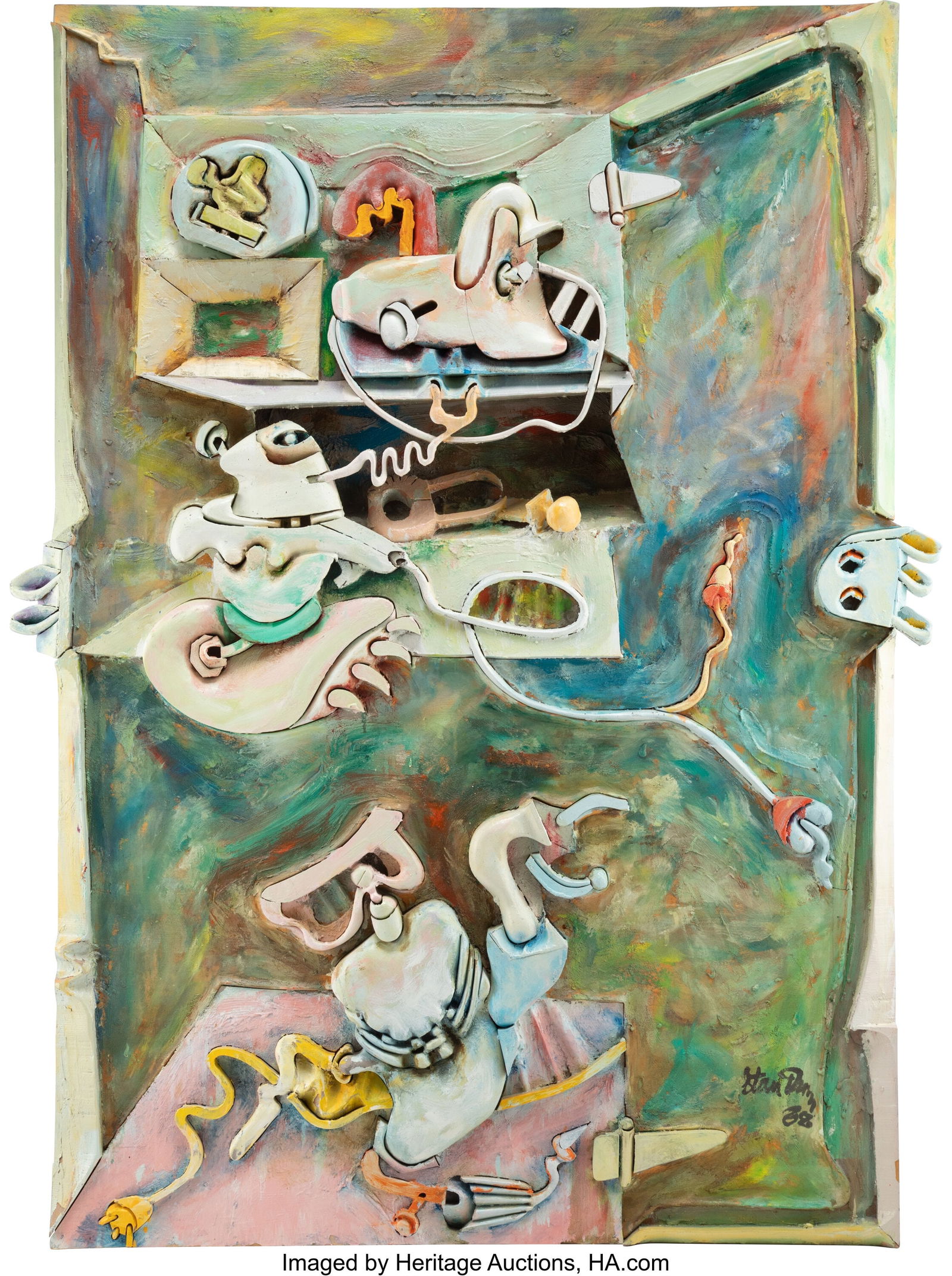 Stan Dann (1931-2013) Hand Tools, 1988 Mixed med (1 of 3)