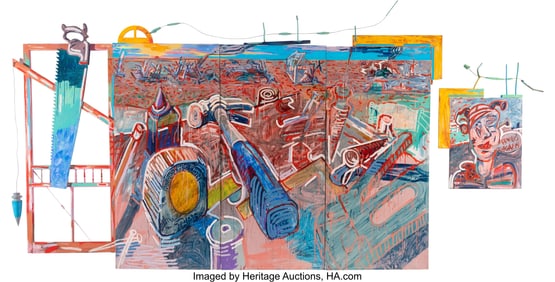 36089: Ke Francis (b. 1945) Reconstruction Vision, 1988