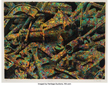 36098: Martin Barrett (b. 1953) Vice II, 1988 Screenpri