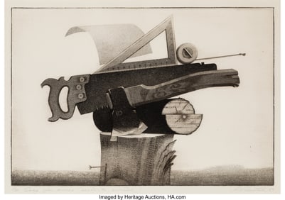 36100: Kaisa Puustak (b. 1945) Saag ja Kirves (Saw and