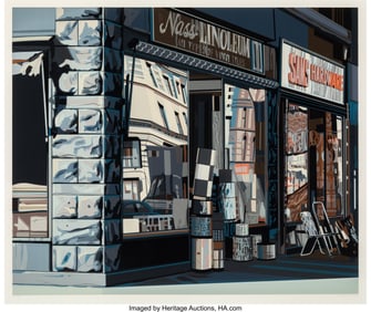 36112: Richard Estes (b. 1932) Nass Linoleum, from Urba