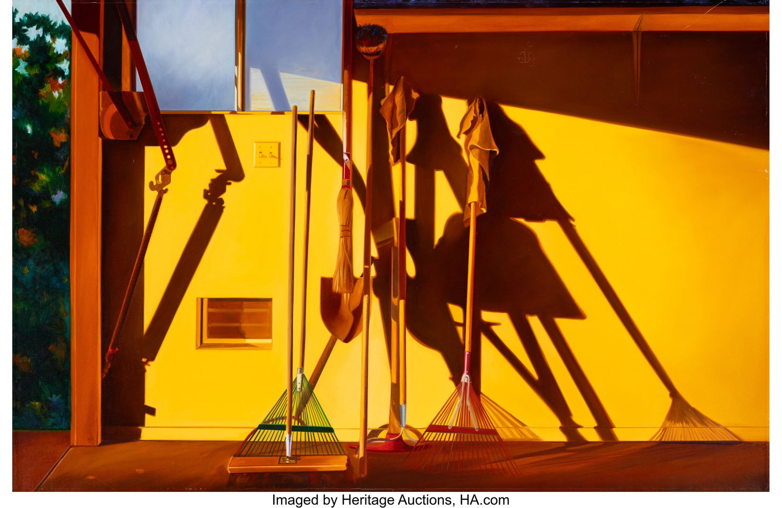 Linda Hanson (b. 1941) Warm October Light (Late: Linda Hanson (b. 1941) Warm October Light (Late October), 1988 Oil on linen 39-1/2 x 60 inches (100.3 x 152.4 cm) Signed lower right: