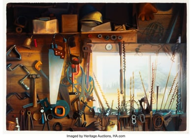 36117: Nancy McIntyre (b. 1950) Everett's Barn, 1991 Sc