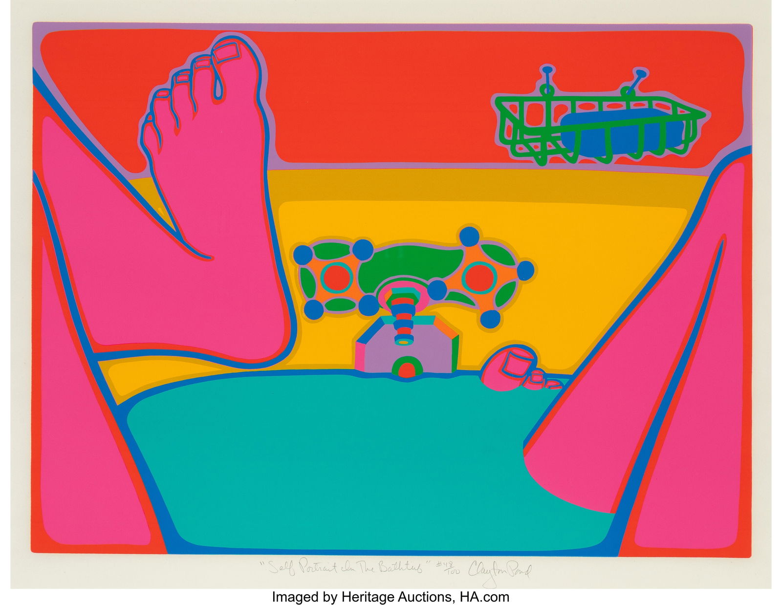 Clayton Pond (b. 1941) Self-portrait in the Bath (1 of 3)