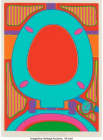 36131: Clayton Pond (b. 1941) Toilet Seat, from Things