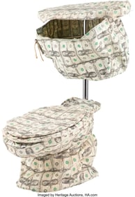 36138: Ray Beldner (b. 1961) Down the Toilet, 2000 Sewn