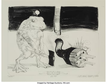 36140: Robert A Nelson (1925-2021) Hero, 1979 Lithograp