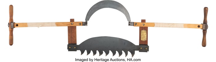 36151: Ellen Gibson (20th Century) 9 Tooth, 2 Person Pu