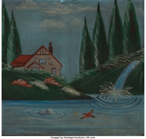 36168: Unknown Artist (20th Century) Screen Painting Pa