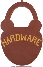 36177: American School (19th Century) Padlock, circa 18