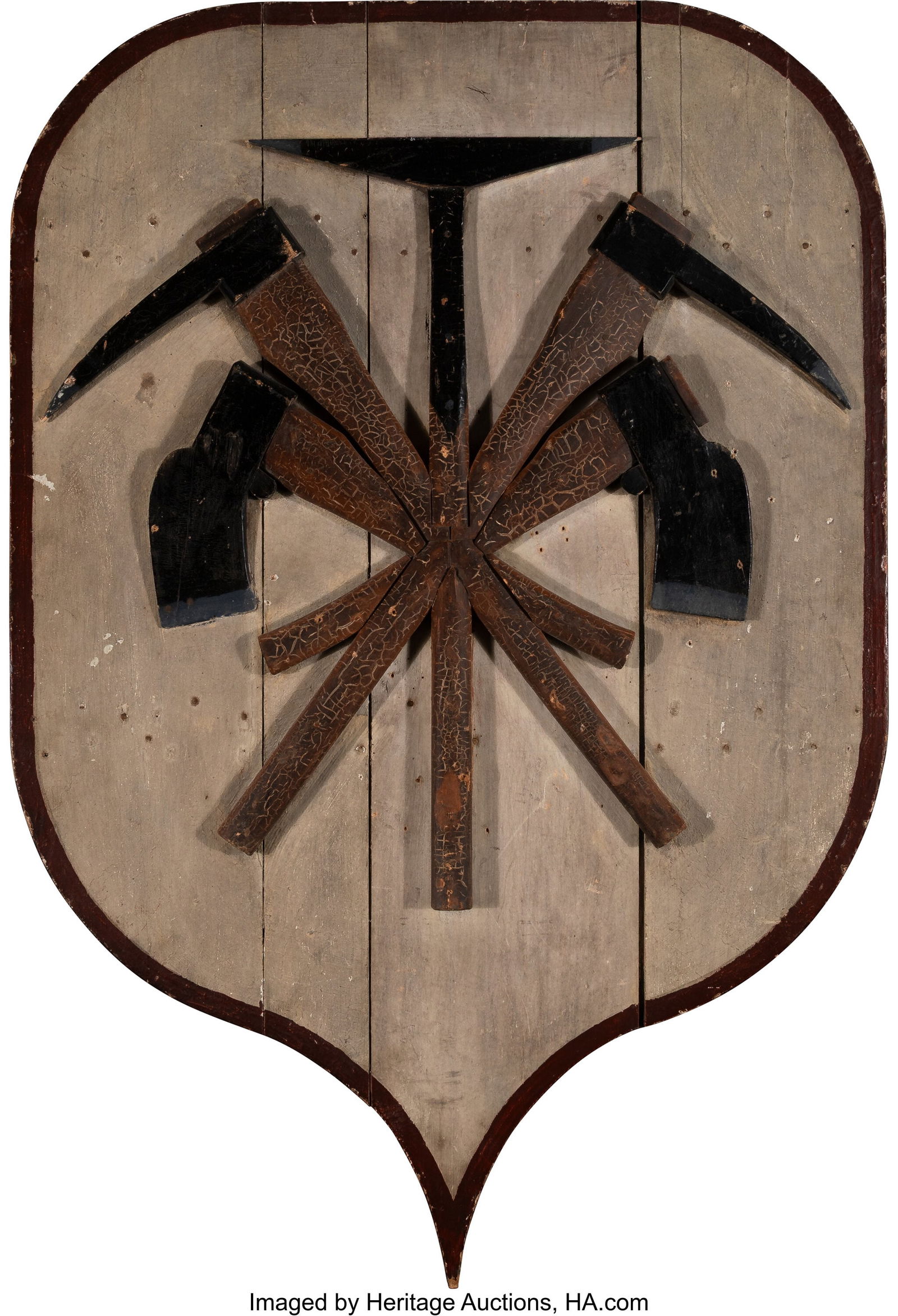 British School (19th Century) Pickaxe Coat of Ar (1 of 1)