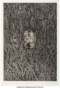 36230: James Rosenquist (1933-2017) Trash Can in the Gr