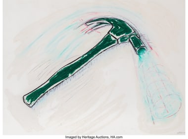 36234: Judith Cowan (b. 1954) Hammer, 1984 Oil stick on