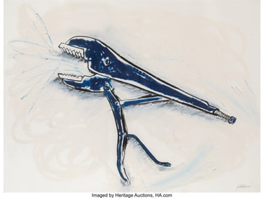 36235: Judith Cowan (b. 1954) Wrench, 1984 Oil stick on