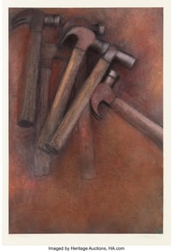 36241: Charles Hobson (b. 1943) Six Hammers #4, 1988 Mo