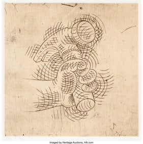 36242: Tom Otterness (b. 1952) Hand and Hammer, 1993 En