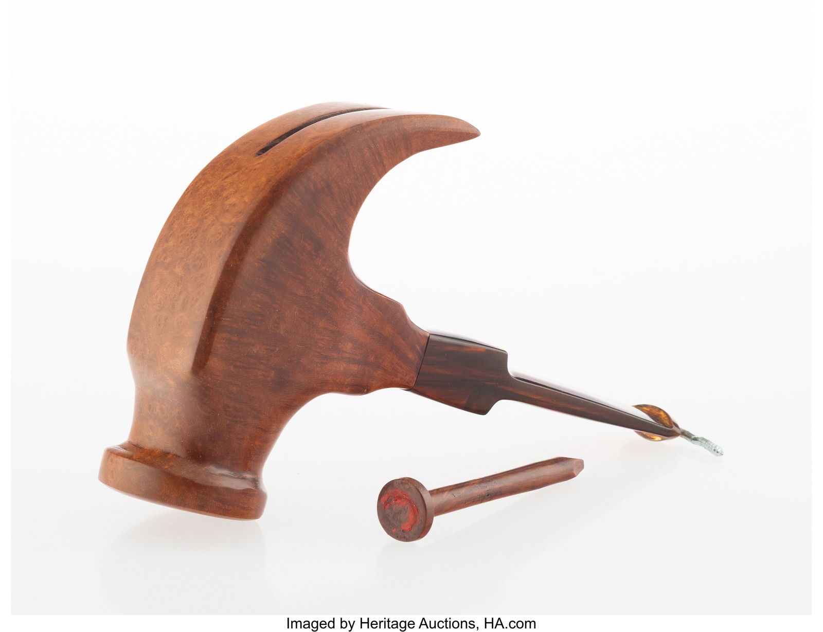 Jim Margroum (1921-2001) Hammer Pipe, 1985 Brier (1 of 3)