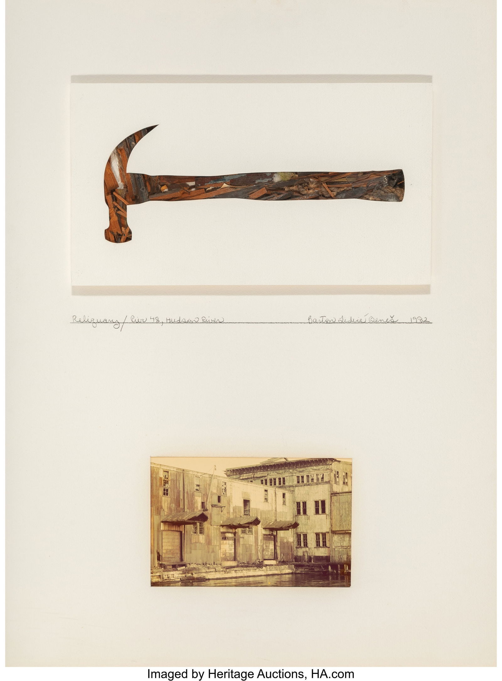 Barton Lidice BeneŠ (b. 1942) Reliquary/Pier 48: Barton Lidice BeneŠ (b. 1942) Reliquary/Pier 48, 1982 Mixed media on Arches paper 29-1/2 x 22-1/4 inches (74.9 x 56.5 cm) (sheet&