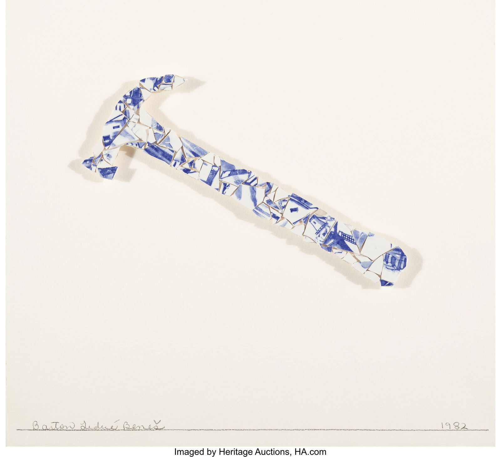 Barton Lidice BeneŠ (b. 1942) Hammer, 1982 Cera: Barton Lidice BeneŠ (b. 1942) Hammer, 1982 Ceramic mounted on paper 18 x 20 inches (45.7 x 50.8 cm) (sheet) Signed and dated along lower