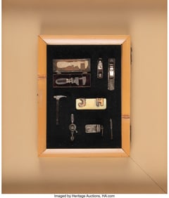 36252: Harry J. Holt (1915-1987) Silver/Wood Miniature