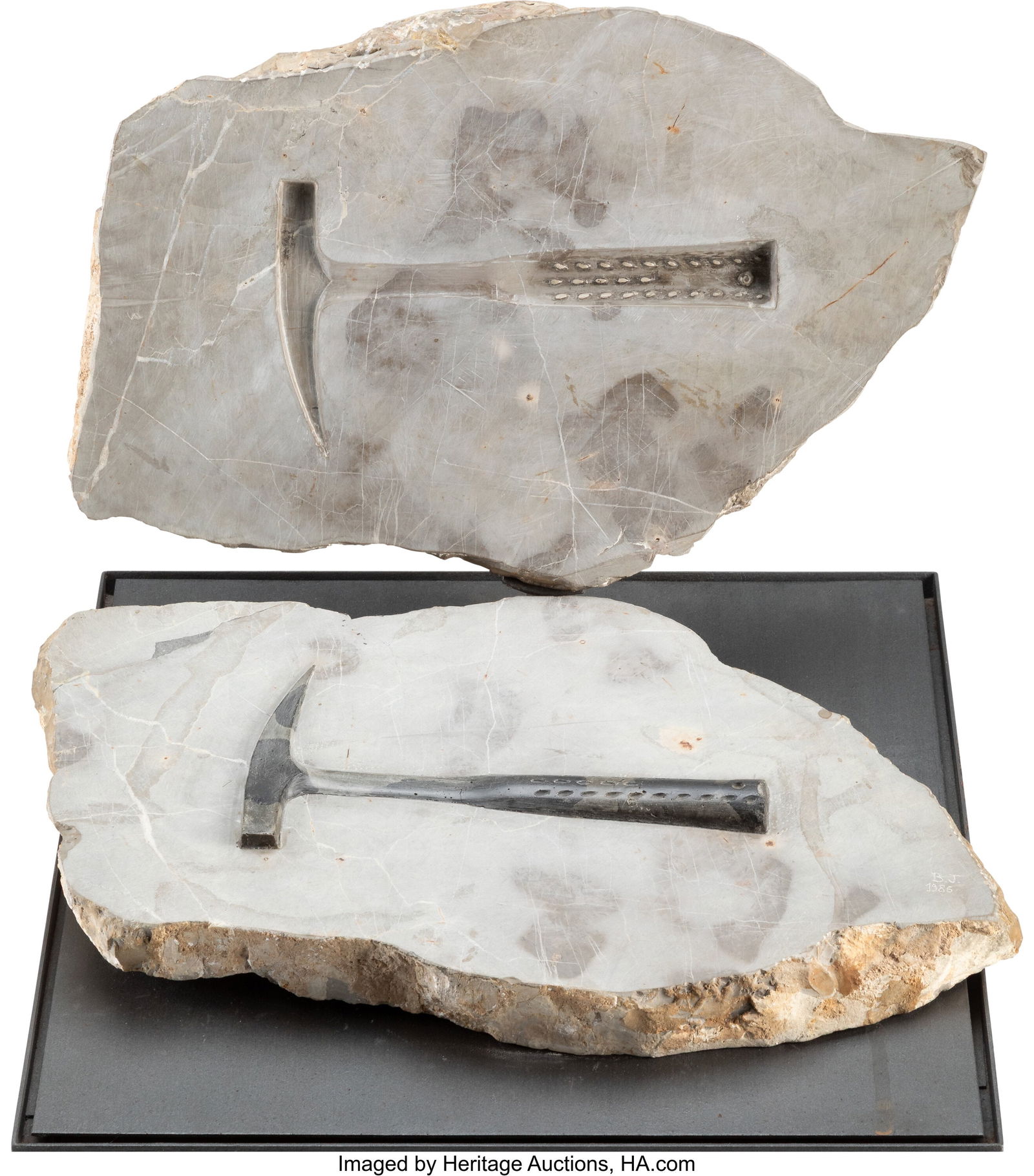 Ben Jakober (b. 1930) Anomalous Fossil No. 2, 19: Ben Jakober (b. 1930) Anomalous Fossil No. 2, 1986 Stone 17 x 20-1/2 x 15 inches (43.2 x 52.1 x 38.1 cm) (work) Initialed and