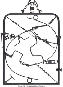 36274: Rod Rosebrook (1900-1994) Gate, 1982 Wrought iro