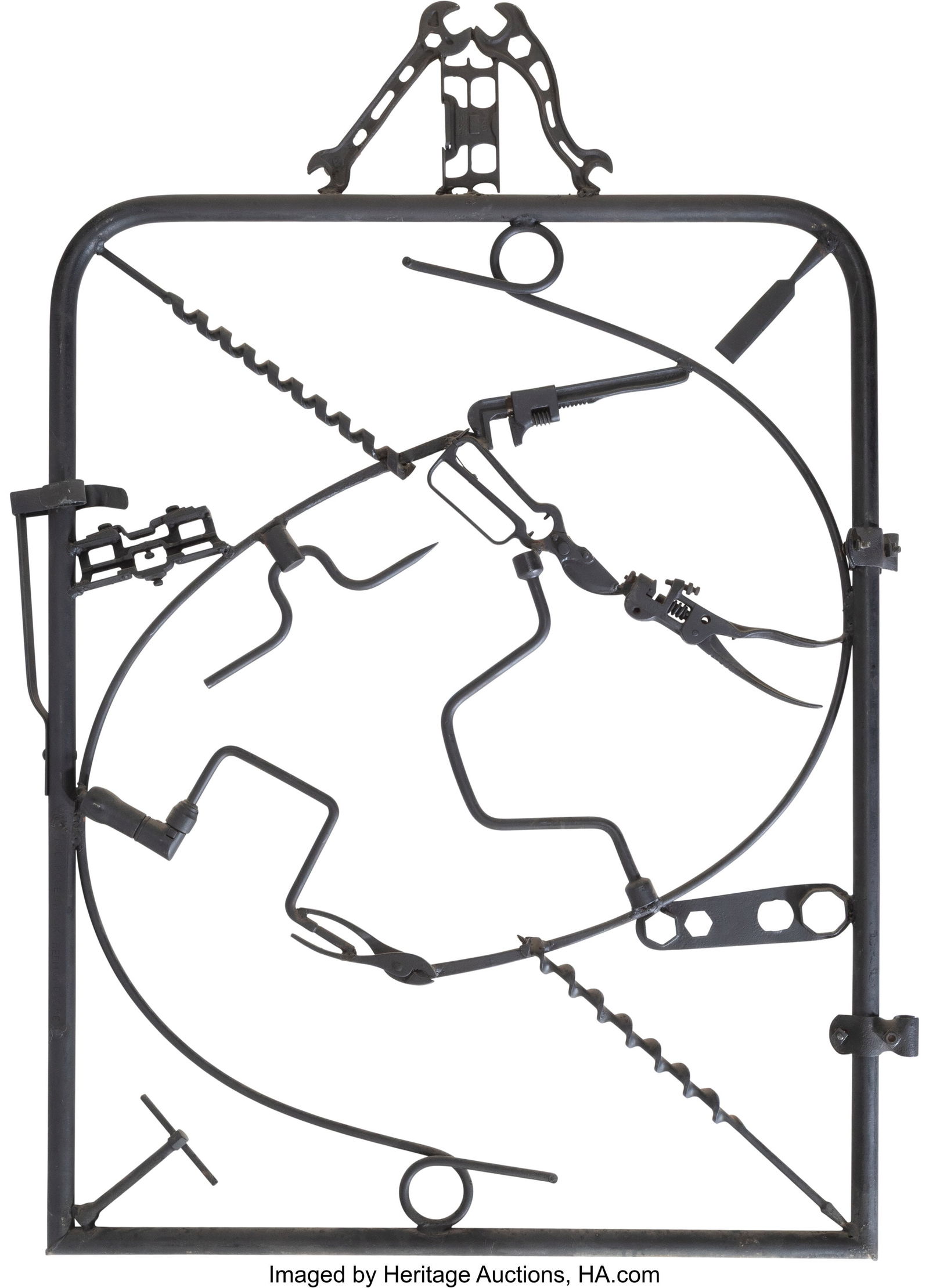 Rod Rosebrook (1900-1994) Gate, 1982 Wrought iro (1 of 3)