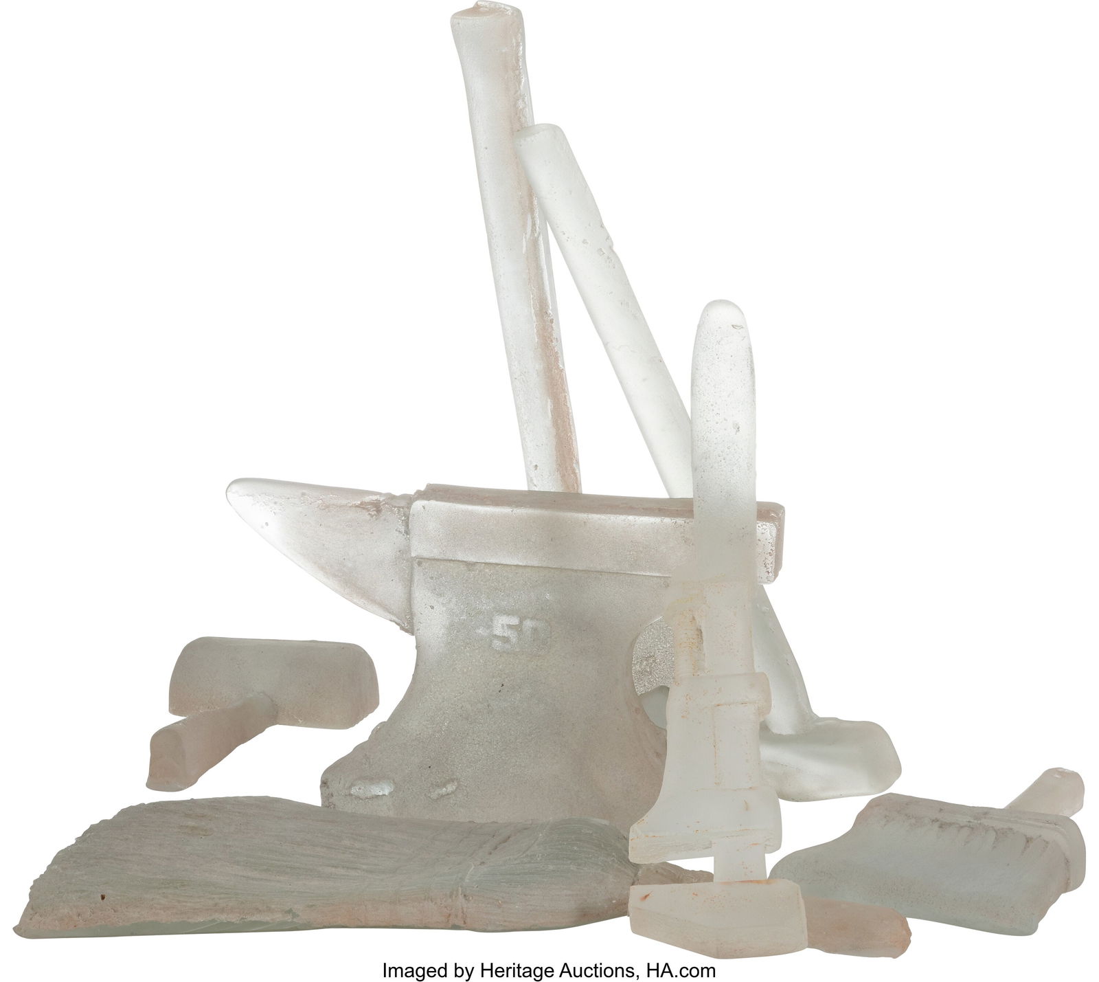 Jeffrey Chapline (20th Century) Tools, 1986 Cast: Jeffrey Chapline (20th Century) Tools, 1986 Cast glass 37 x 37 x 20 inches (94.0 x 94.0 x 50.8 cm) (overall) Property From the Hechinger