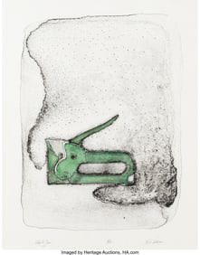 36332: Bill Wilson (1931-2013) Staple Gun, 1989 Lithogr