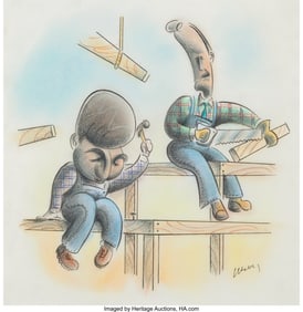 36342: Peter Arthur Alsberg (1960-2001) Political Carto