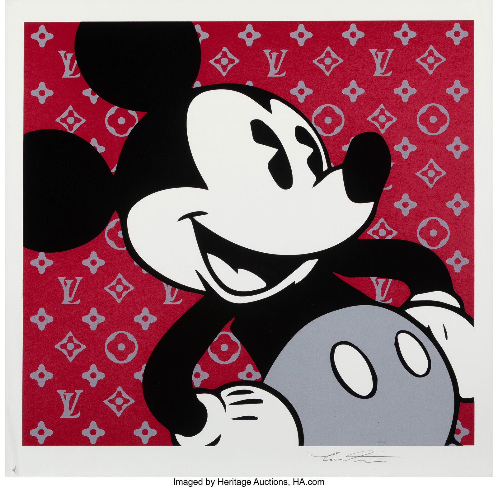 Car Train (20th Century) Mickey LV Screenprint i (1 of 1)
