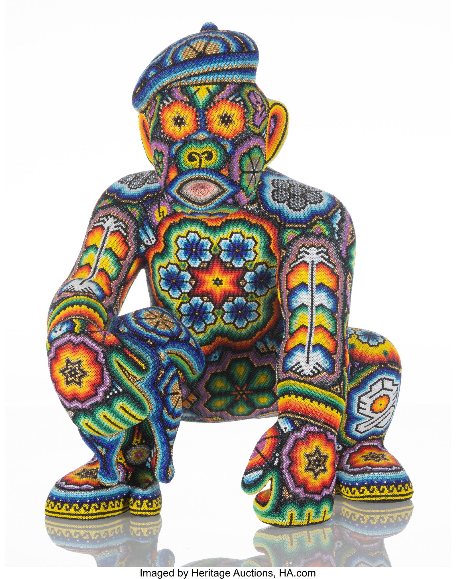 CHROMA (Rick Wolfryd) (b. 1953) In The Beginning: CHROMA (Rick Wolfryd) (b. 1953) In The Beginning, 2023 Photopolymer resin with beads 16-1/2 x 13 x 11 inches (41.9 x 33.0 x 27.9 cm)