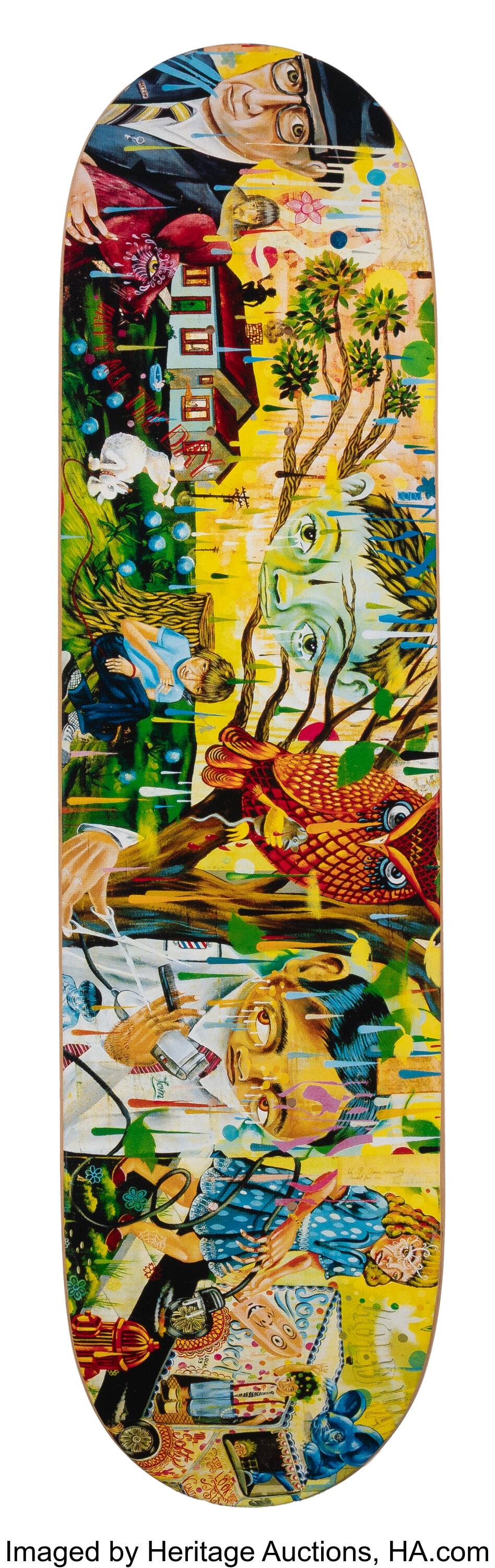 Clayton Brothers (20th Century) Clayton Brothers: Clayton Brothers (20th Century) Clayton Brothers Skate Deck Offset lithograph in colors on skate deck 30 x 8 inches (76.2 x 20.3 cm) Ed. 21/100 Signed in i