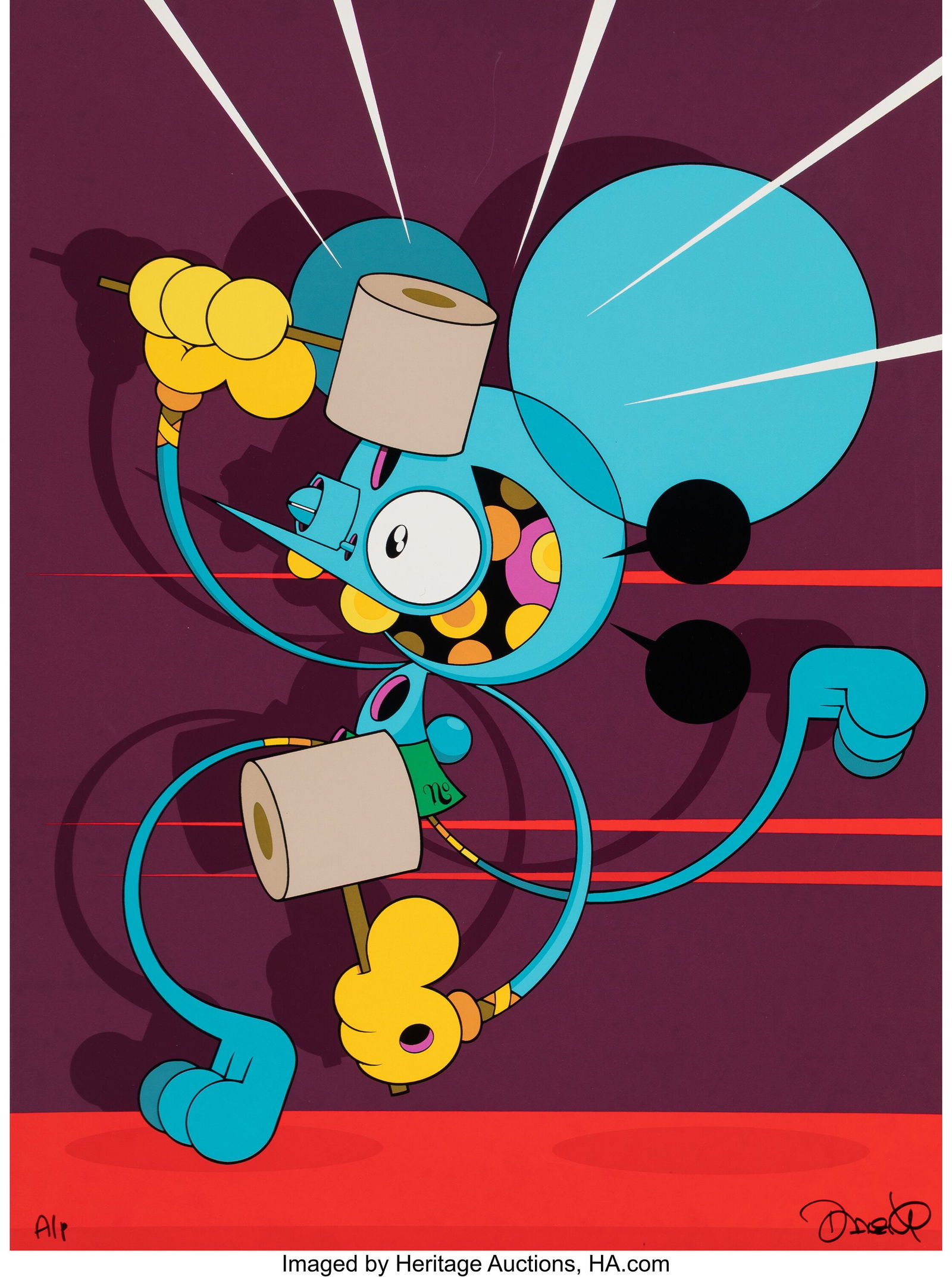 Dalek (b. 1968) Joy, 2020 Screenprint in colors (1 of 1)