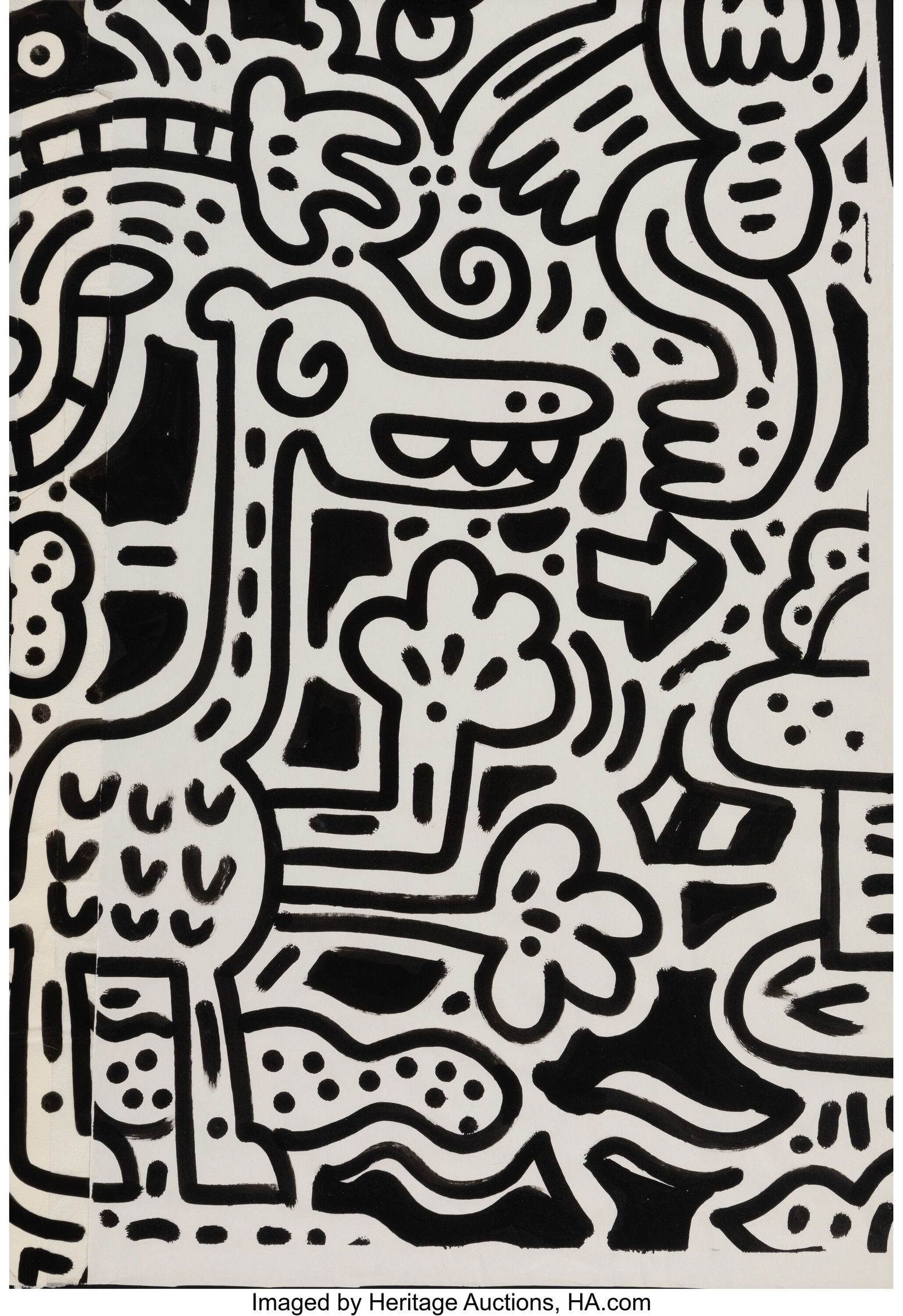 Mr. Doodle (b. 1994) Untitled Ink on paper 25-1/ (1 of 1)