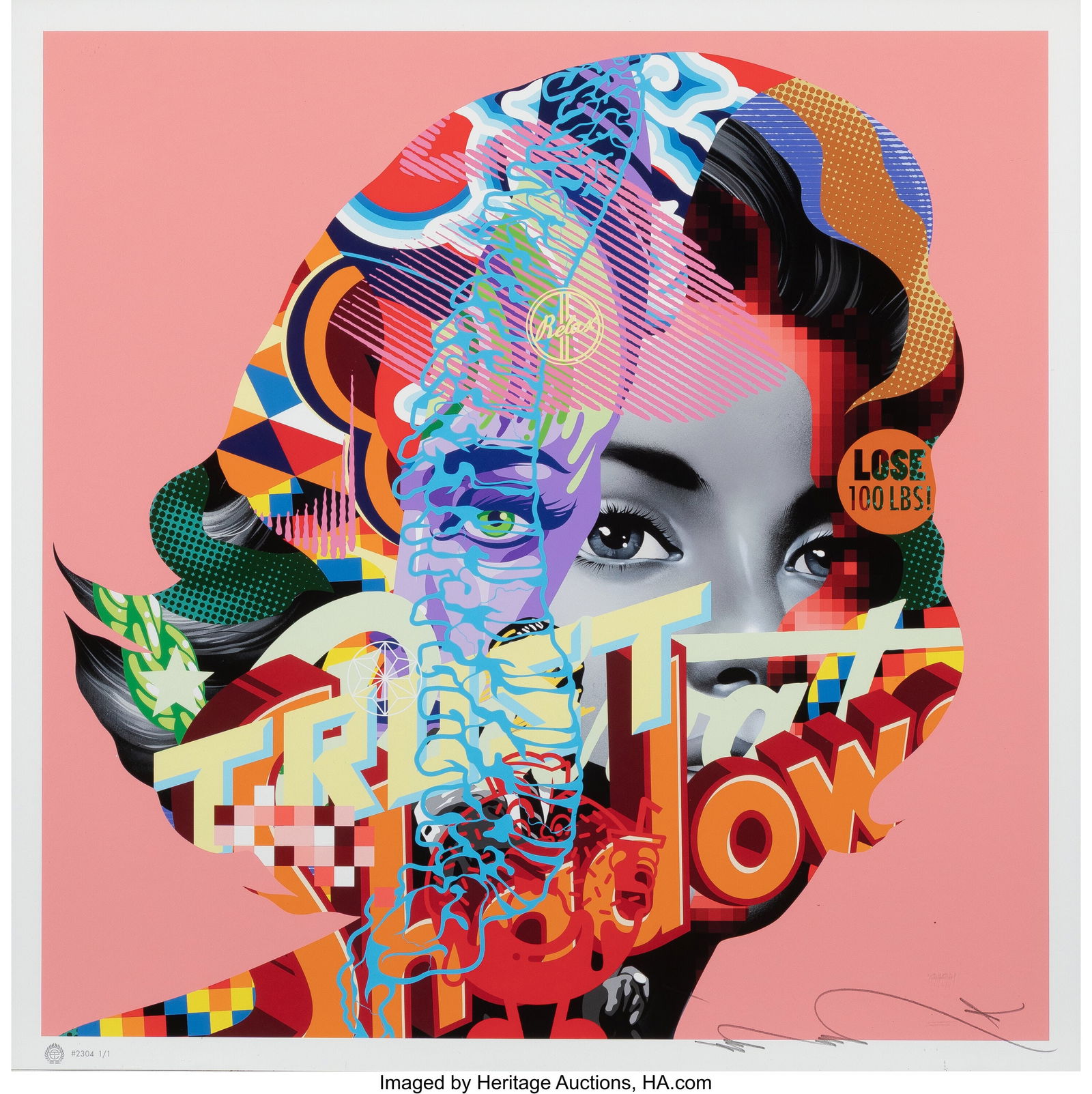 Tristan Eaton (b. 1978) G.E.M.M.A #230: Tristan Eaton (b. 1978) G.E.M.M.A #2304, 2022 Giclée print in colors on Moab Cotton Rag paper 24 x 24 inches (61.0 x 61&period