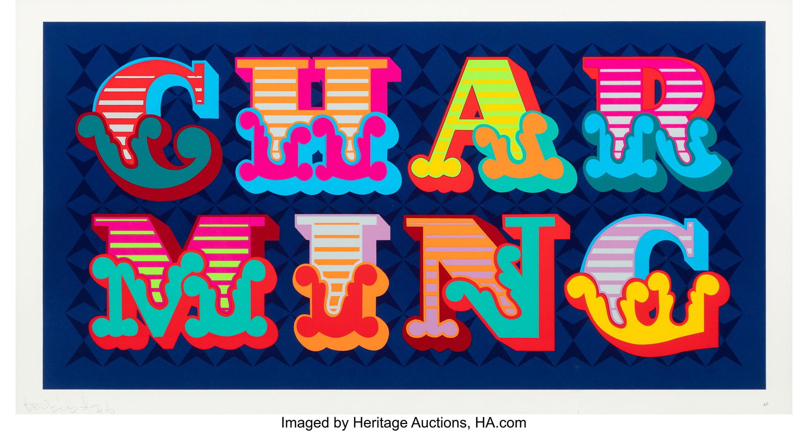 Ben Eine (b. 1970) Charming, 2016 Screenprint in (1 of 1)