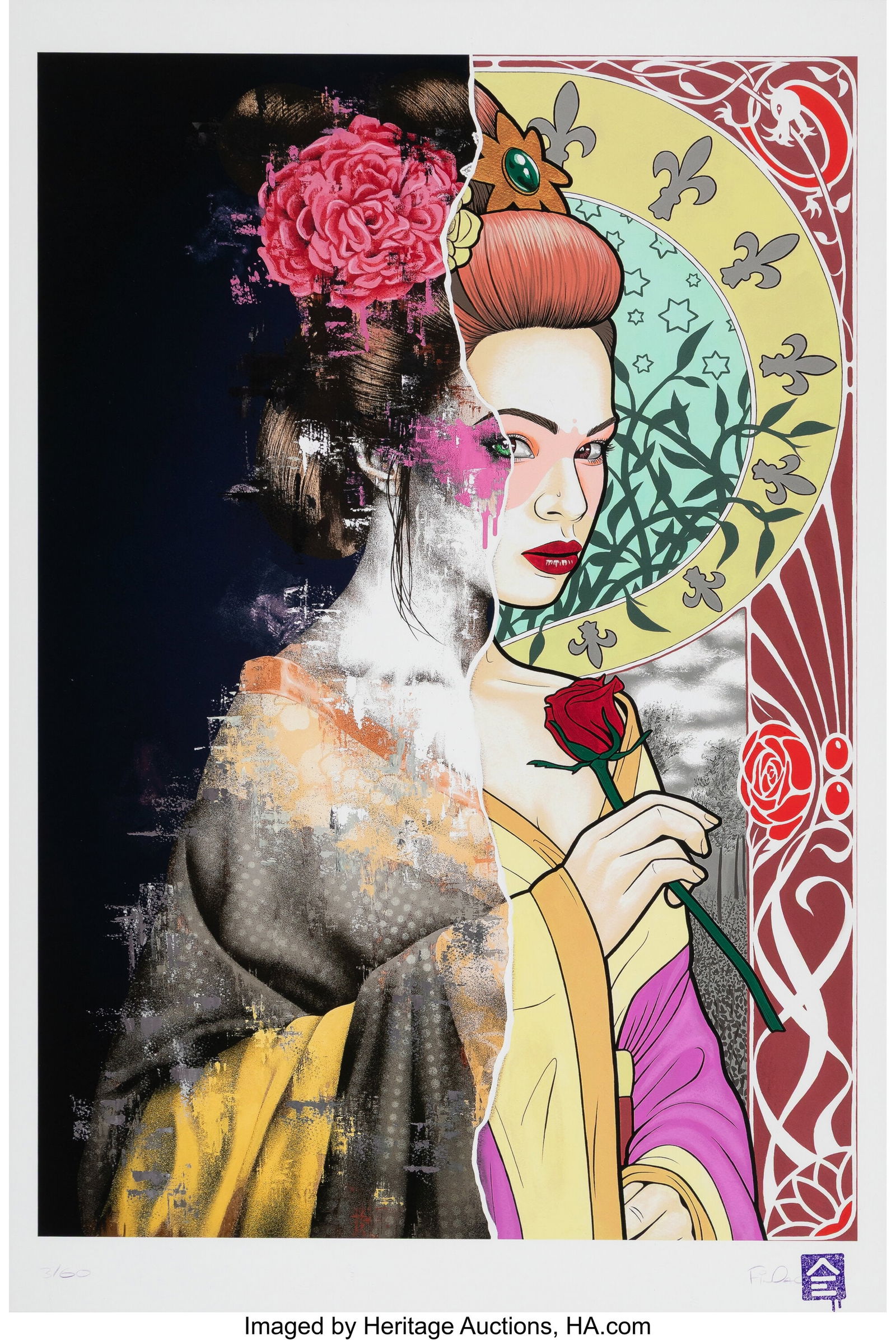 Fin Dac (20th Century) Alphonse Mucha - Endian, (1 of 2)