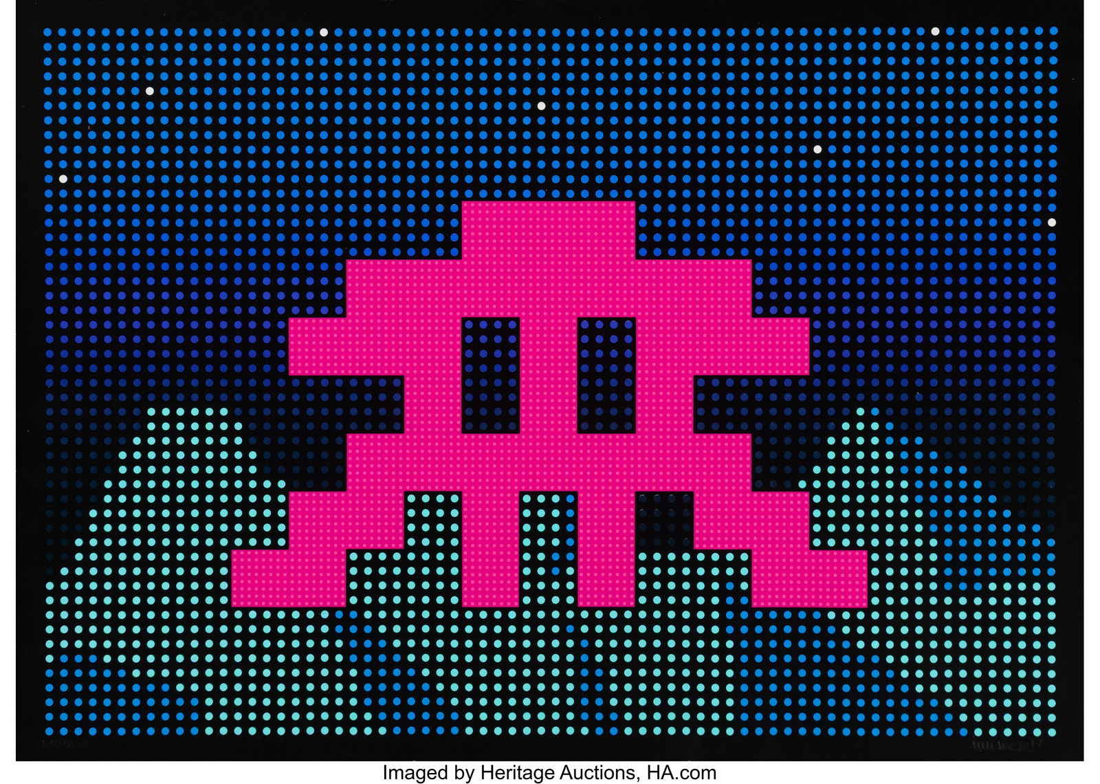 Invader (b. 1969) L.E.D., 2017 Screenprint (1 of 1)