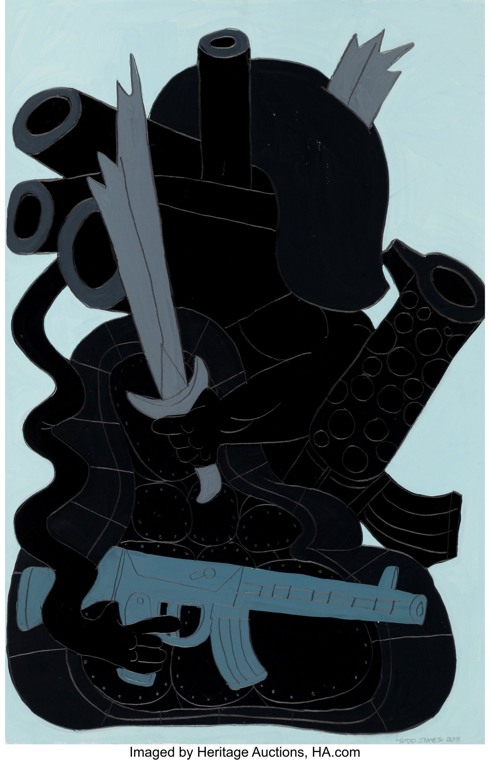 Todd James (b. 1969) Untitled, 2011 Gouache and (1 of 2)